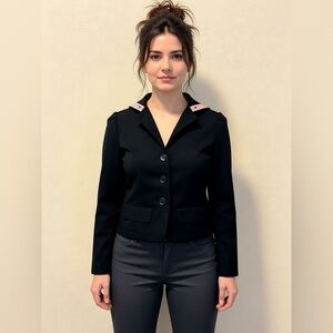 EC Star Black Blazer with Pink Accents Killstar Rockabilly